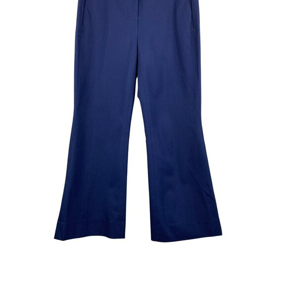 J.Crew Kelsey Pant Womens Size 4 Navy Blue Flare Leg Trousers - Picture 3 of 8